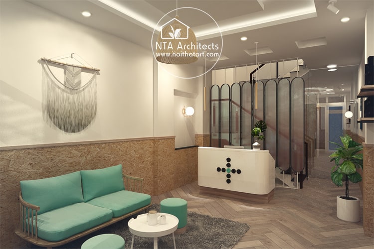 Thiết kế của Spa Cộng hướng đến sự mộc mạc và thân thiện với khách hàng