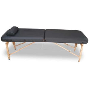 Giường phun xăm gấp gọn chân gỗ