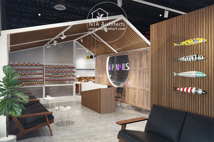 VIP Nails – Thiết kế tiệm nail ở Mỹ phong cách Zen Không gian mang lại sự riêng tư cho khách hàng đến làm nail