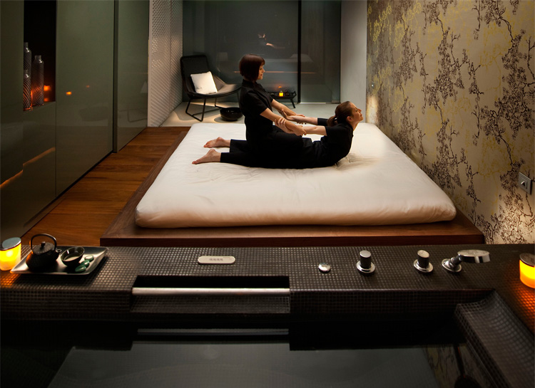 Một phòng Spa được thiết kế cho dịch vụ massage Thái