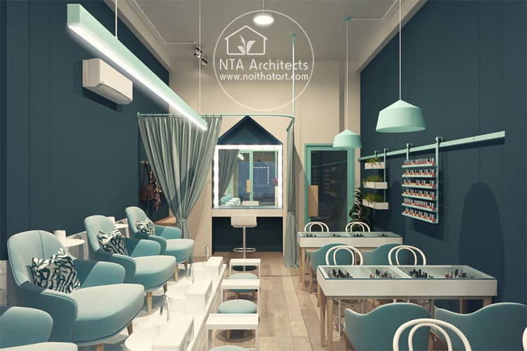 Thiết kế tiệm Nail đẹp và sang trọng tại TPHCM 4