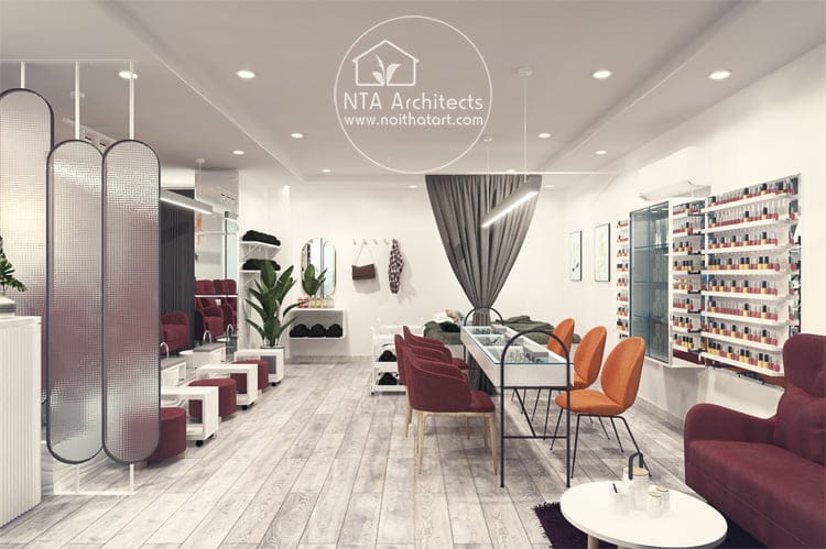Thiết kế tiệm Nail đẹp và sang trọng tại TPHCM 5
