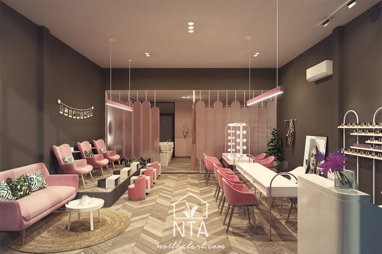 Thiết kế tiệm Nail đẹp và sang trọng tại TPHCM 11