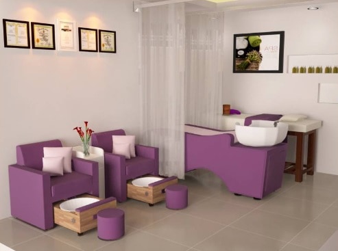 Nội thất tiệm nail nhỏ
